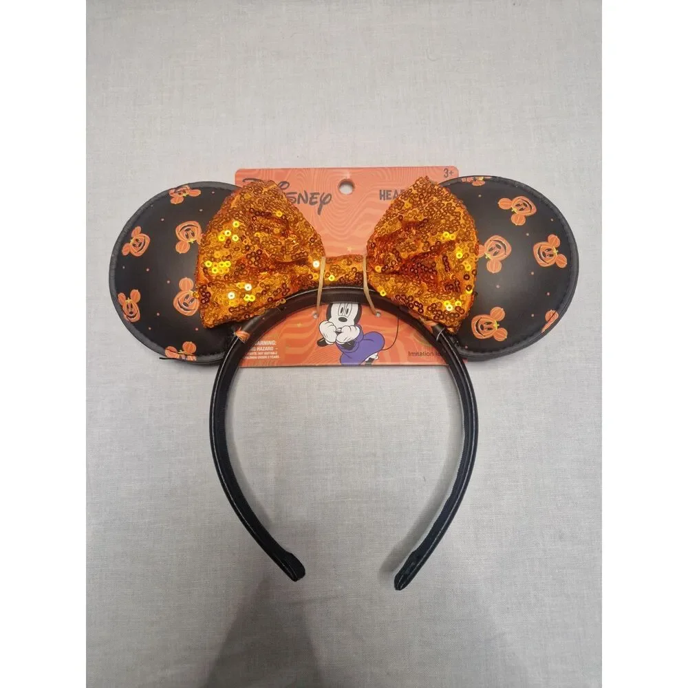 Licensed Pumpkin Halloween Mickey Ears